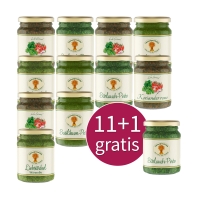 11+1 gratis: Kräuter-Pesto 125ml nach Wahl