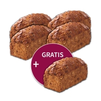 5 für 4 = 1 gratis: Früchtebrot 500g 5 für 4 = 1 gratis: Früchtebrot 500g