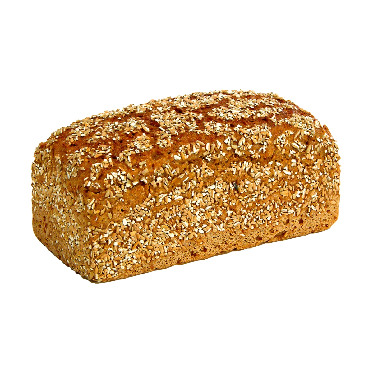 Roggen-Hafer-Brot - kräftiges Brot aus vollem Korn. Das gesunde ...