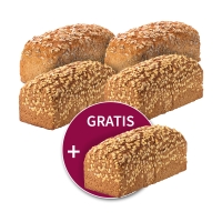 5 für 4 = 1 gratis: Steinmühlen-Brote nach Wahl