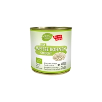 Weiße Cannellini-Bohnen gekocht Weiße Cannellini-Bohnen gekocht